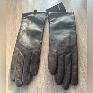Brown Leather Grandoe Gloves